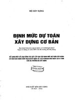 Định mức dự toán xây dựng cơ bản (NXB xây dựng 2002)   bộ xây dựng, 98 trang