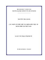 Các nhân tố thể chế tác động đến việc áp dụng IFRS tại việt nam  