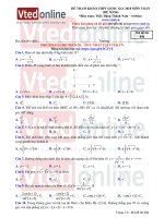 Đề thi thử tham khảo số 06   môn toán VTED 2018