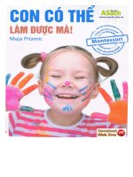 Con có thể làm được mà   phương pháp montessori