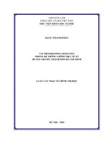 Vai trò của Hội đồng nhân dân trong hệ thống chính trị cấp xã, huyện Nhà Bè, thành phố Hồ Chí Minh