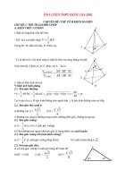 Tài liệu ôn tập THPT môn toán KHỐI đa DIỆN mặt nón mặt TRỤ mặt cầu