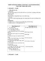 THIẾT kế HOẠT ĐỘNG GIÁO dục CÁCH ĐÁNH RĂNG CHO TRẺ THEO độ TUỔI  