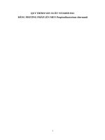 QUY TRÌNH sản XUẤT VITAMIN b12 BẰNG PHƯƠNG PHÁP lên MEN propionibacterium shermanii 