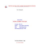 bài giảng năng lượng tái tạo 