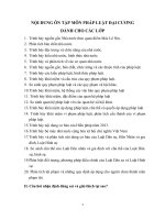 NỘI DUNG ôn tập môn PHÁP LUẬT đại CƯƠNG 