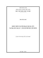Nhân thân người phạm tội ma túy tại địa bàn quận 7, thành phố hồ chí minh 