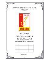 BÀI tập nộp CADCAMCNC – 101454 bài dịch chương VIII 