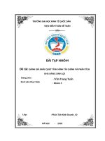 ĐÁNH GIÁ KHÁI QUÁT TÌNH HÌNH tài CHÍNH và PHÂN TÍCH KHẢ NĂNG SINH lợi 