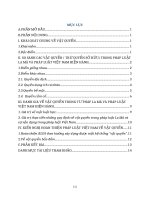 So sánh và đánh giá các vật quyền ( ngoại trừ quyền sở hữu) trong tư pháp la mã và pháp luật việt nam hiện hành  từ đó nêu kiến nghị hoàn thiện pháp luật việt nam về vật quyền 