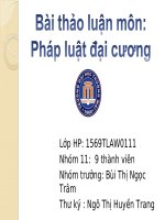bài tập tình huống môn pháp luật đại cương 