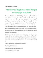 CHUYÊN ĐỀ VĂN HỌC Đất Nước của Nguyễn Khoa Điềm  Rừng xà nu của Nguyễn Trung Thành