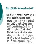 Kinh nghiệm xử lý “ khủng hoảng truyền thông” liên quan đến các biến cố do sử dụng thuốc tại bệnh viện 