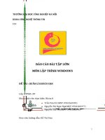 Bài tập lớn lập trình window quản lý khách sạn