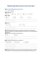 Bộ đề ôn tập kiểm tra học kì 2 môn toán lớp 5