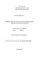 Hợp đồng thiết kế thi công trong xây dựng dân dụng theo pháp luật hiện nay 