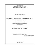 Tội mua dâm người dưới 18 tuổi theo pháp luật hình sự việt nam
