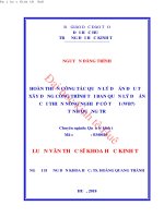 Hoàn thiện công tác quản lý dự án đầu tư xây dựng công trình tại ban quản lý dự án cải thiện nông nghiệp có tưới (WB7) tỉnh quảng trị 