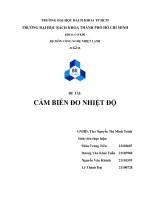 BÁO cáo   cảm biến đo nhiệt độ