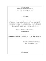 Các biện pháp tư pháp hình sự đối với người phạm tội dưới 18 tuổi theo pháp luật hình sự việt nam từ thực tiễn thành phố hà nội