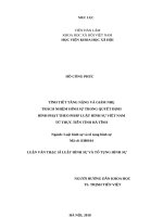 Tình tiết tăng nặng và giảm nhẹ TNHS trong quyết định hình phạt theo pháp luật hình sự việt nam từ thực tiễn tỉnh hà tĩnh 
