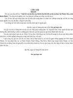 Sinh kế của hộ dân sau khi bị thu hồi đất tại dự án thủy lợi phước hòa, tỉnh bình phước 