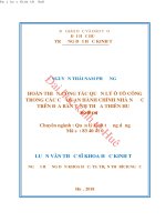 Hoàn thiện công tác quản lý ô tô công trong các cơ quan hành chính nhà nước trên địa bàn tỉnh thừa thiên huế 
