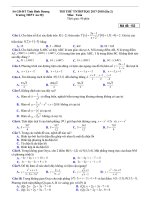 Đề thi thử THPTQG 2018 môn Toán trường THPT An Mỹ – Bình Dương lần 2