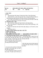 Giáo án Toán 5 chương 3 bài 10: Hình hộp chữ nhật  hình lập phương