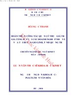 Hoàn thiện công tác quản lý thuế giá trị gia tăng đối với các doanh nghiệp nhỏ và vừa tại chi cục thuế huyện gio linh, tỉnh quảng trị 