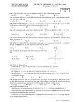 Đề thi thử Toán THPT Quốc gia 2018 trường THPT chuyên ĐHSP Hà Nội lần 4