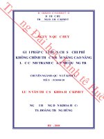 Giải pháp cải thiện chỉ số chi phí không chính thức nhằm nâng cao năng lực cạnh tranh của tỉnh quảng trị 
