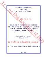 Hoàn thiện công tác quản lý chi thường xuyên tại các đơn vị sự nghiệp giáo dục trên địa bàn huyện triệu phong tỉnh quảng trị 