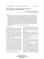 MỘT CÁCH TIẾP CẬN TRONG XÂY DỰNG CƠ SỞ DỮ LIỆU TRẠNG THÁI DỰA VÀO CHUỖI THỜI GIAN