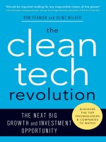 The clean tech revolution the next big growth and investment opportunity 