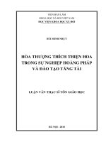 Hòa thượng thích thiện hoa trong sự nghiệp hoằng pháp và đào tạo tăng tài 