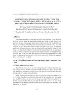 Nghiên cứu đặc điểm địa hóa môi trường trầm tích tầng mặt vùng biển Phan Thiết