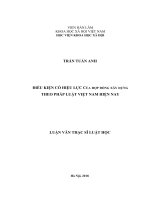 Điều kiện có hiệu lực của hợp đồng xây dựng theo pháp luật việt nam hiện nay 