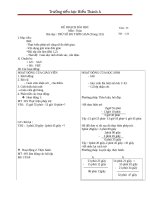 Giáo án Toán 5 chương 4 bài 1: Trừ số đo thời gian