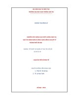 Nghiên cứu nâng cao chất lượng dịch vụ vận tải hành khách công cộng bằng xe buýt ở thành phố hà nội 