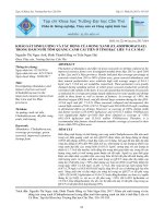 Khảo sát sinh lượng và tác động của rong xanh cladophoraceae trong dam nuoi tom