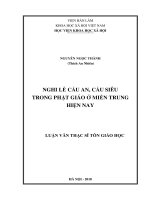 Nghi lễ cầu an, cầu siêu trong phật giáo ở miền trung hiện nay 