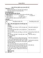 Giáo án Toán 5 chương 4 bài 1: Chia số đo thời gian cho một số