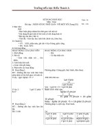 Giáo án Toán 5 chương 4 bài 1: Nhân số đo thời gian với một số