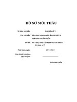 HSMT công trình dân dụng bệnh viện HD Đơn giá - Điều chỉnh