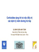 Corticoïdes dạng hít và việc điều trị các bệnh lý viêm đường hô hấp