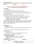 giáo án dạy thêm   chủ đề 1