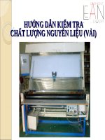 Đào tạo quy trình kiểm tra vải