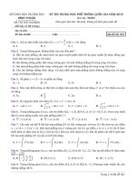 GIẢI CHI TIẾT Đề thi thử Toán Sở GDĐT Bình Thuận – 2018