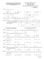 Đề thi thử Toán trường THPT Nguyễn Đăng Đạo – Bắc Ninh lần 4 – 2018